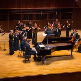 Drew Petersen with UIndy Chamber Orchestra